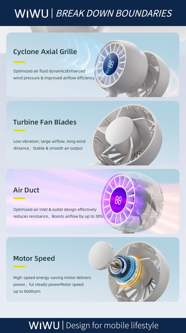 WiWU Wi-FS017 Bubble Pro Mini Fan