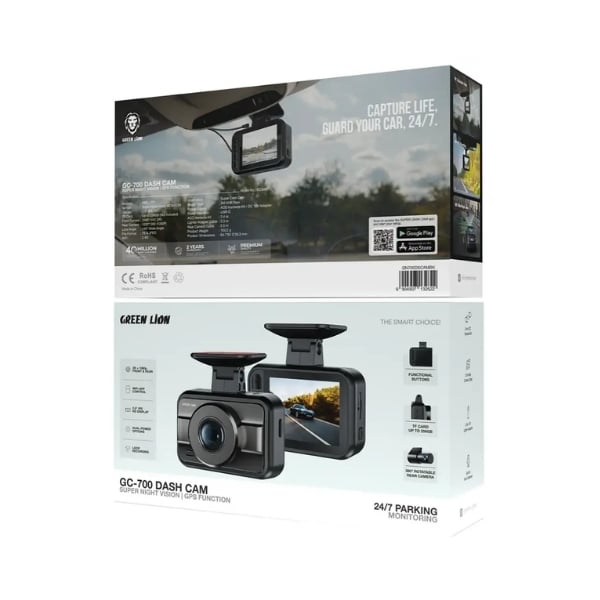 Green Lion GC-700 Dash Cam with Super Night Vision & GPS Function Price ...