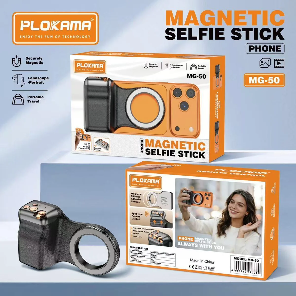 Plokama MG-50 Bluetooth selfie stick