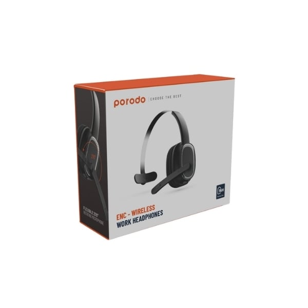 Porodo PD-MHDMP-BK ENC Wireless Work Headset