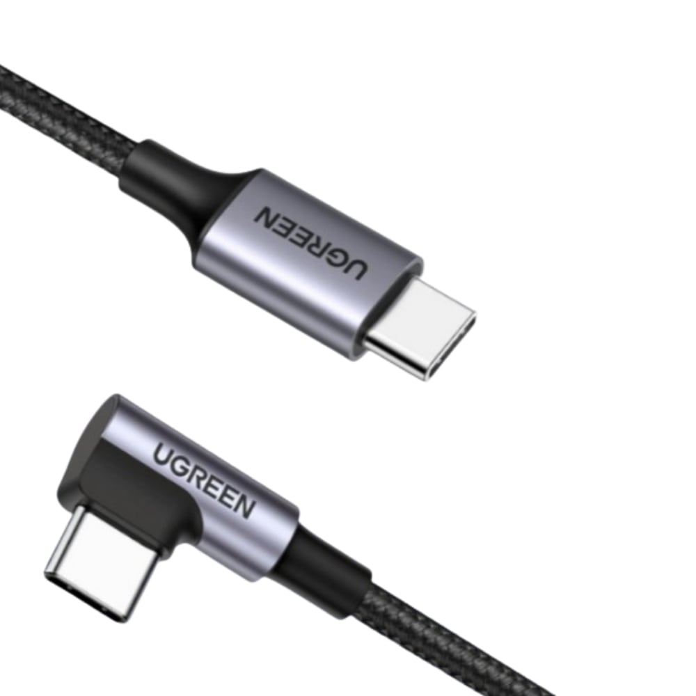 UGREEN 50125 60W USB-C 90° Cable 2m – Black