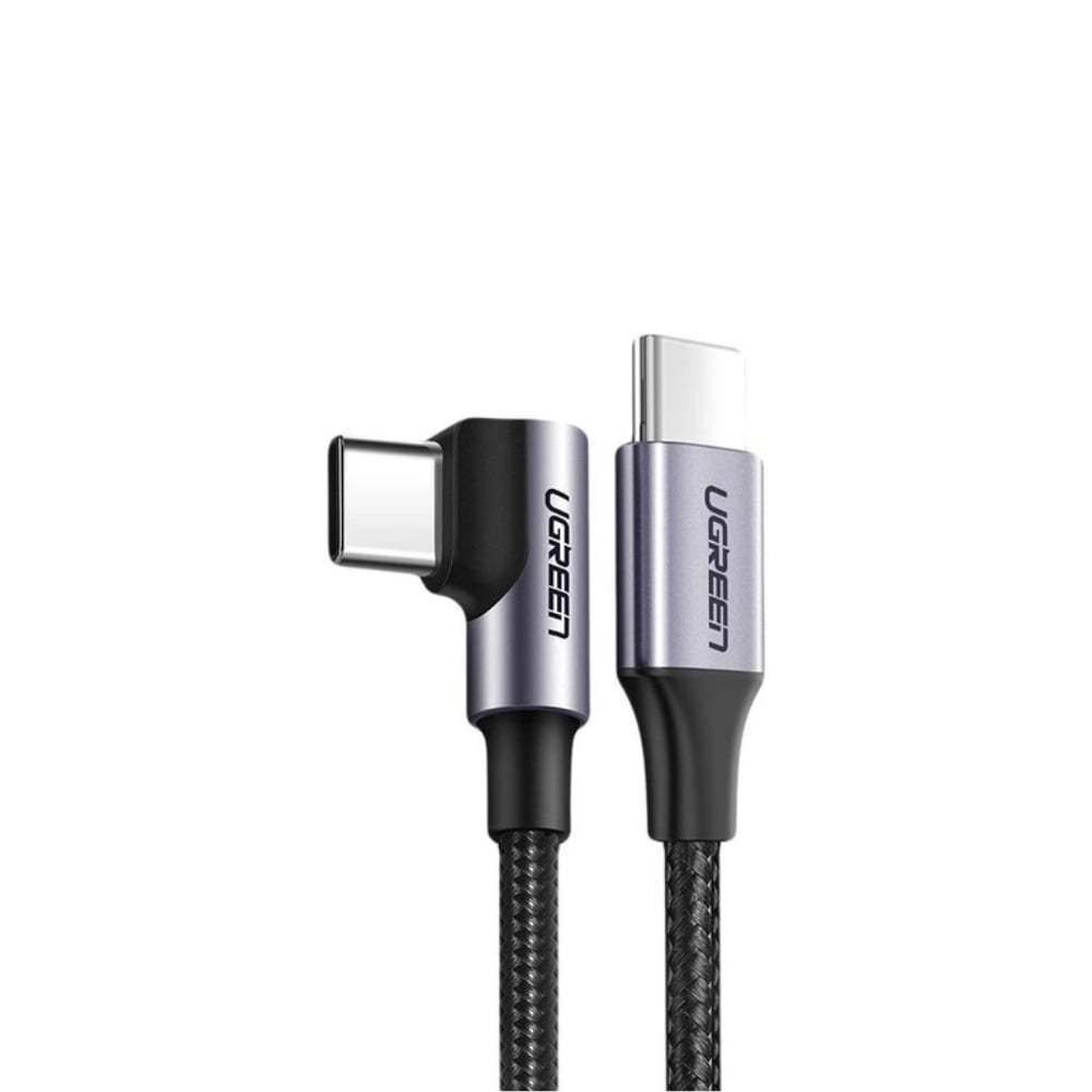 UGREEN 50125 60W USB-C 90° Cable 2m – Black