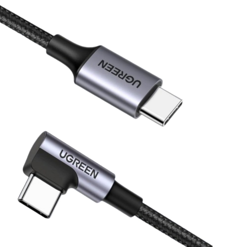 UGREEN 80714 60W Angled USB-C Cable 3m – Black